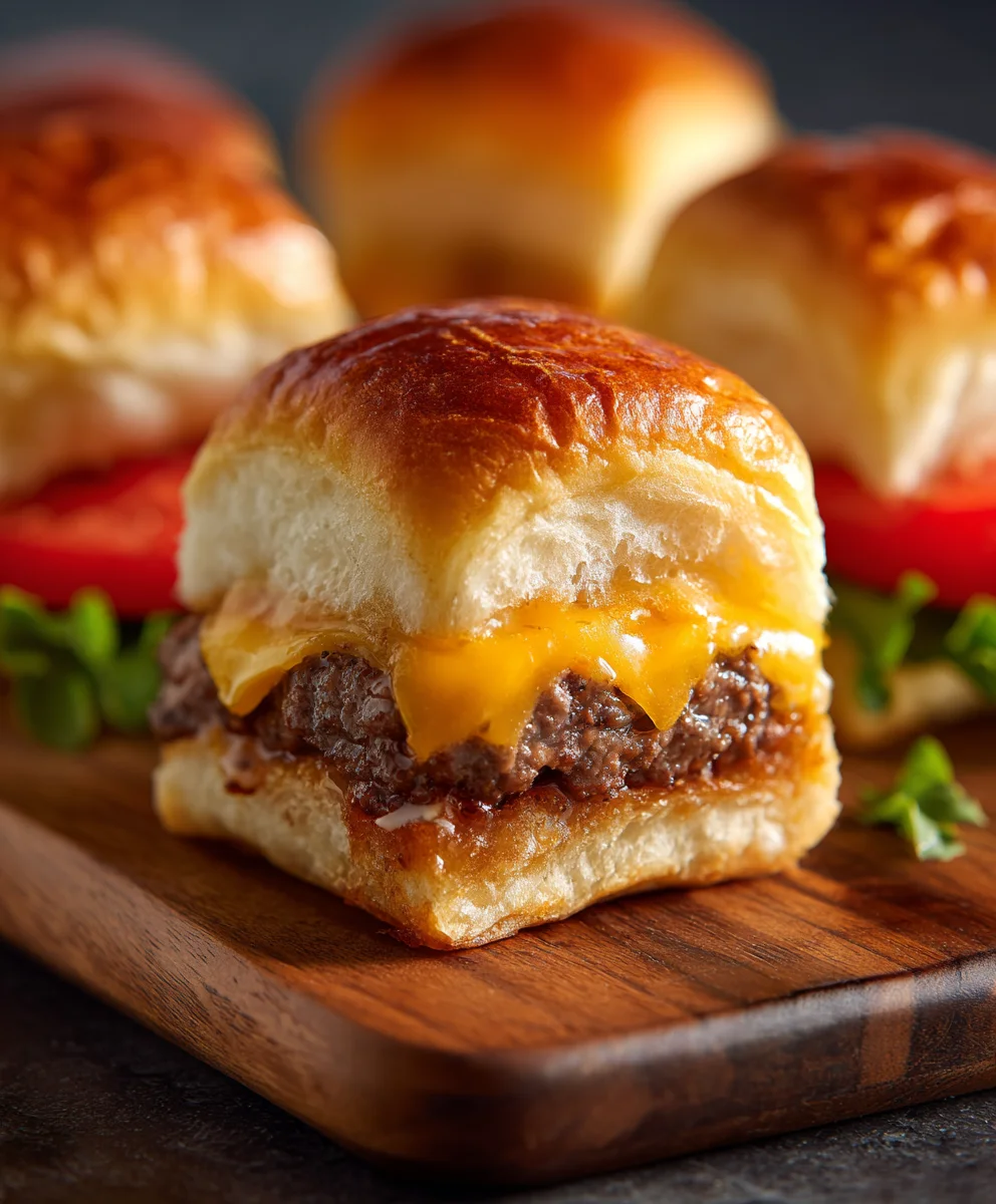 Mini Cheeseburger Sliders Hawaiian Roll Perfection