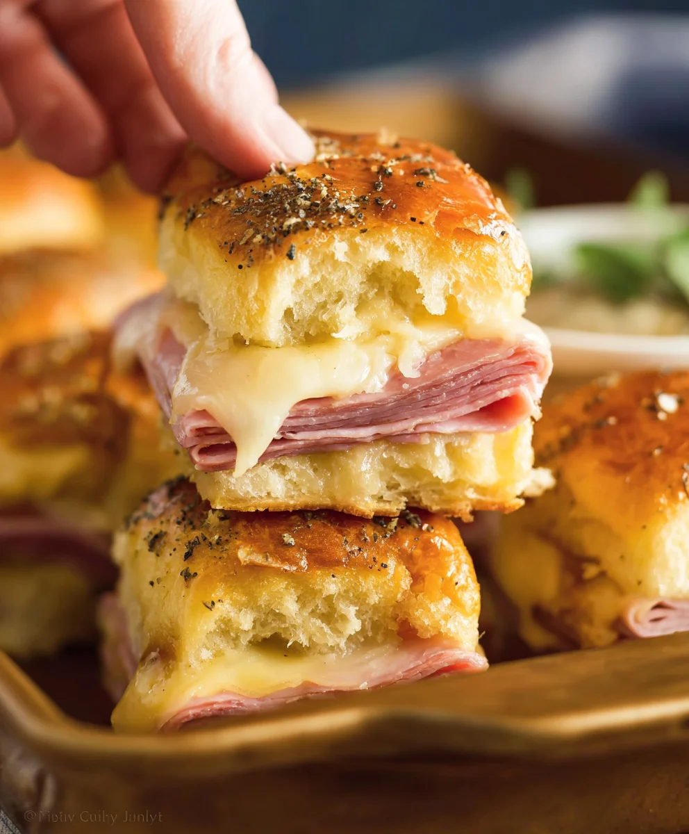 Beef Beef Ham Cheese Sliders- Ultimate Party Snack