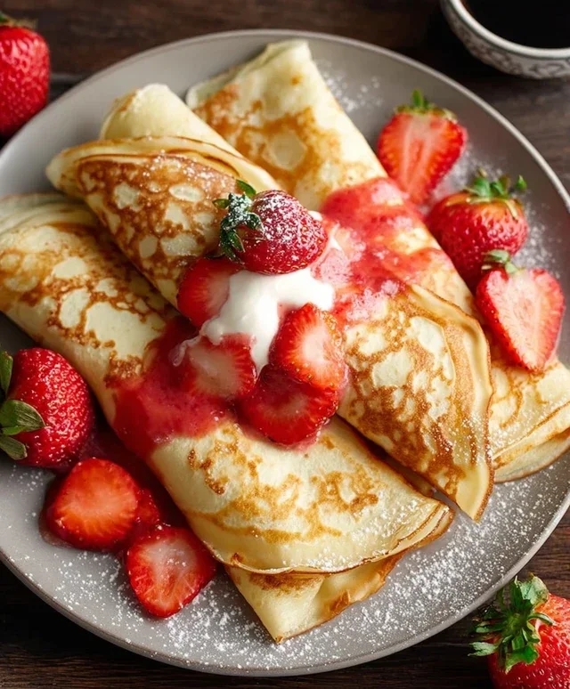 Strawberry Crepes