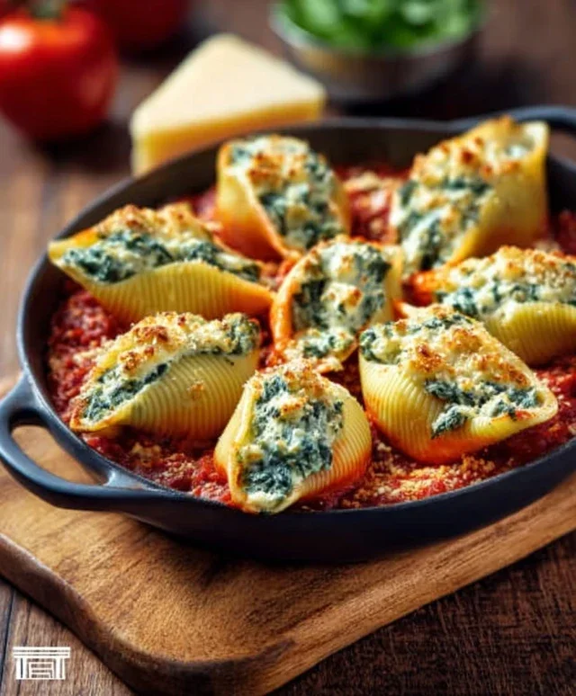 Spinach and Ricotta Stuffed Shells Recipe