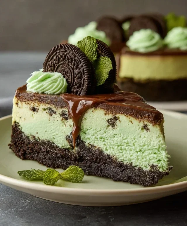 Mint Oreo Cheesecake Delight