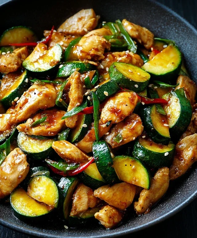 Chicken Zucchini Stir Fry