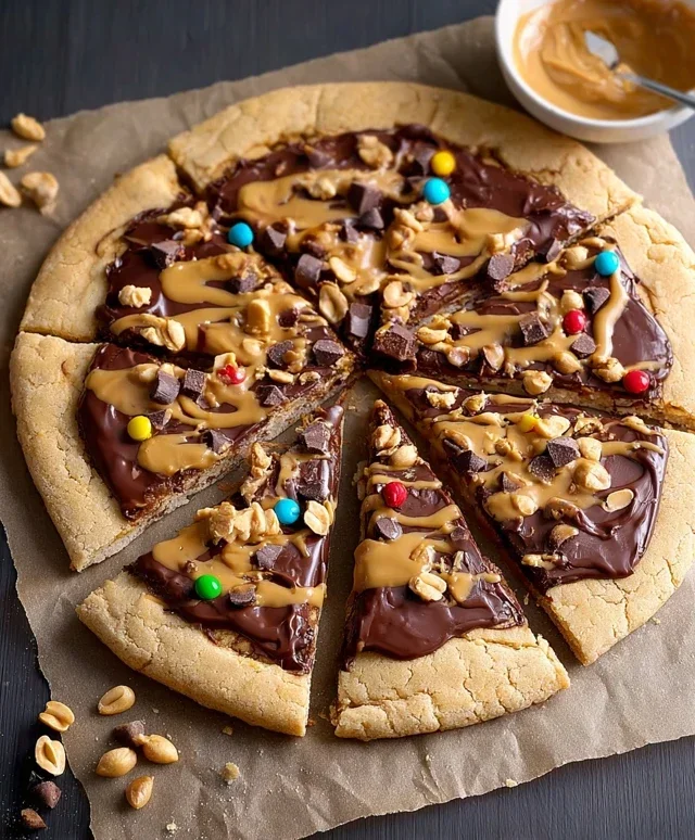 Chocolate Peanut Butter Pizza