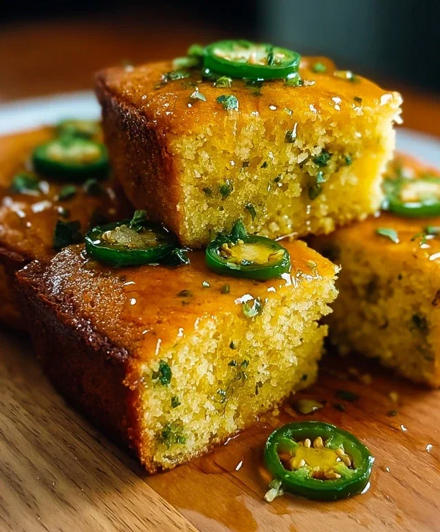Jalapeño Cornbread with Lime Honey Glaze