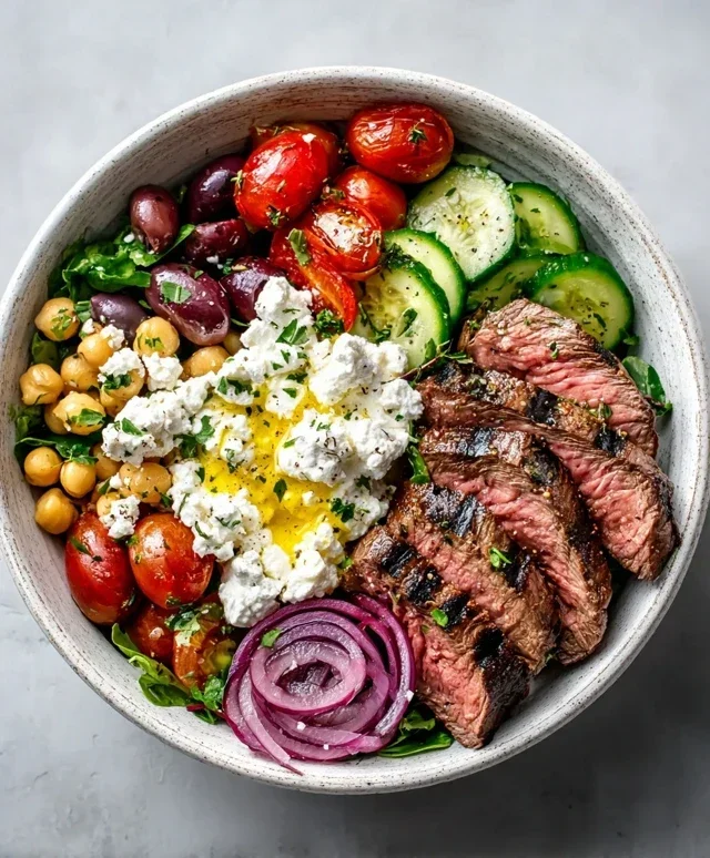 Mediterranean Steak Bowl Recipe