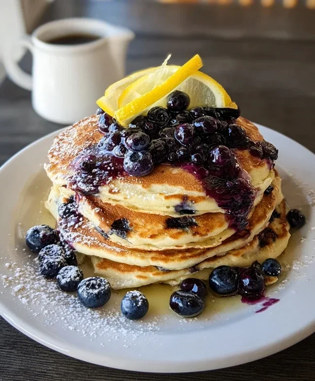 Lemon Blueberry Pancakes