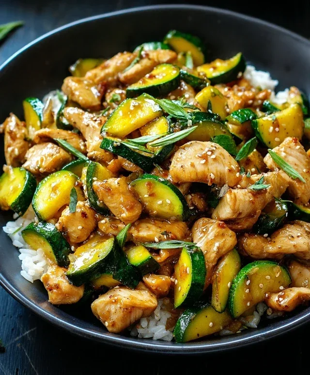 Chicken Zucchini Stir Fry