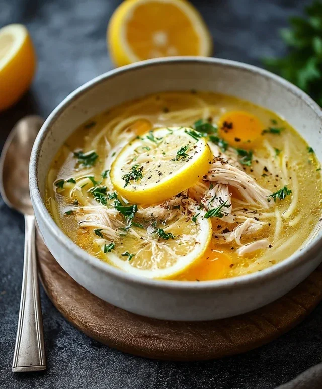 Greek Lemon Chicken Soup