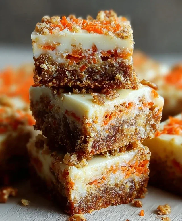 Irresistibly Indulgent Carrot Cake Cream Cheese Bars