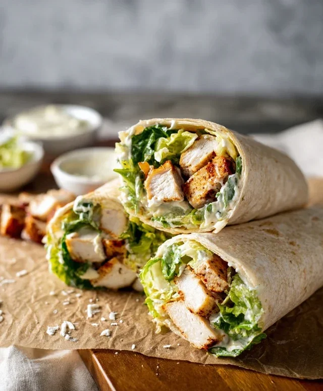 Chicken Caesar Wraps
