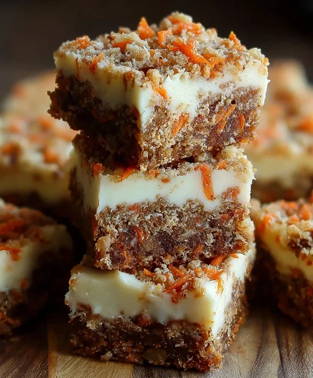 Irresistibly Indulgent Carrot Cake Cream Cheese Bars