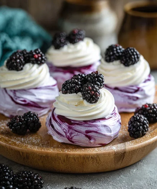 Blackberry Pavlovas