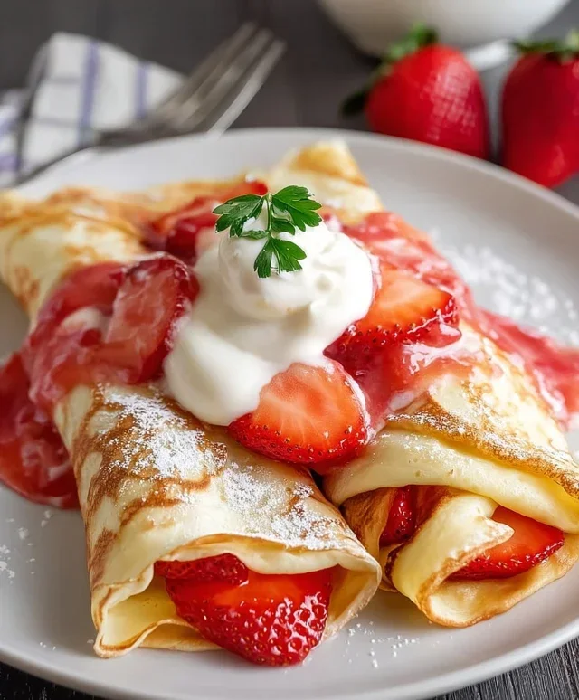 Strawberry Crepes