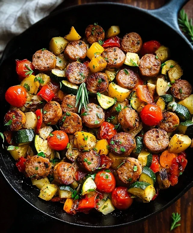 Sausage and Veggies Skillet