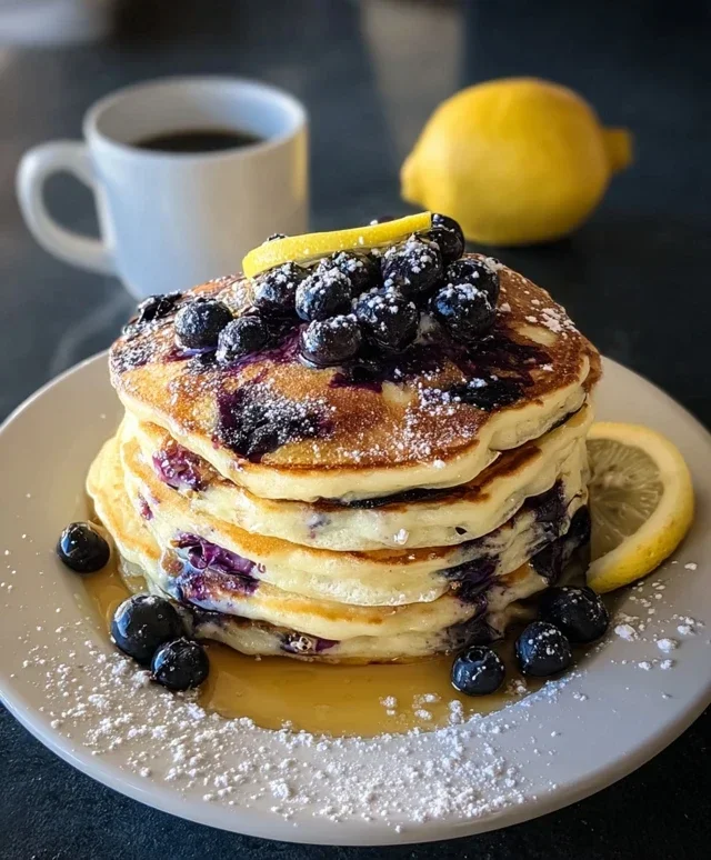 Lemon Blueberry Pancakes