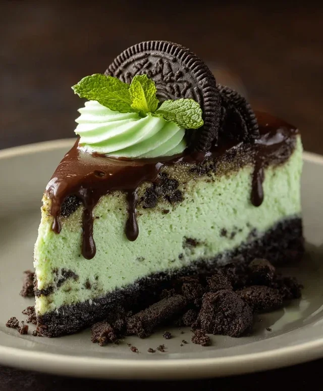 Mint Oreo Cheesecake Delight