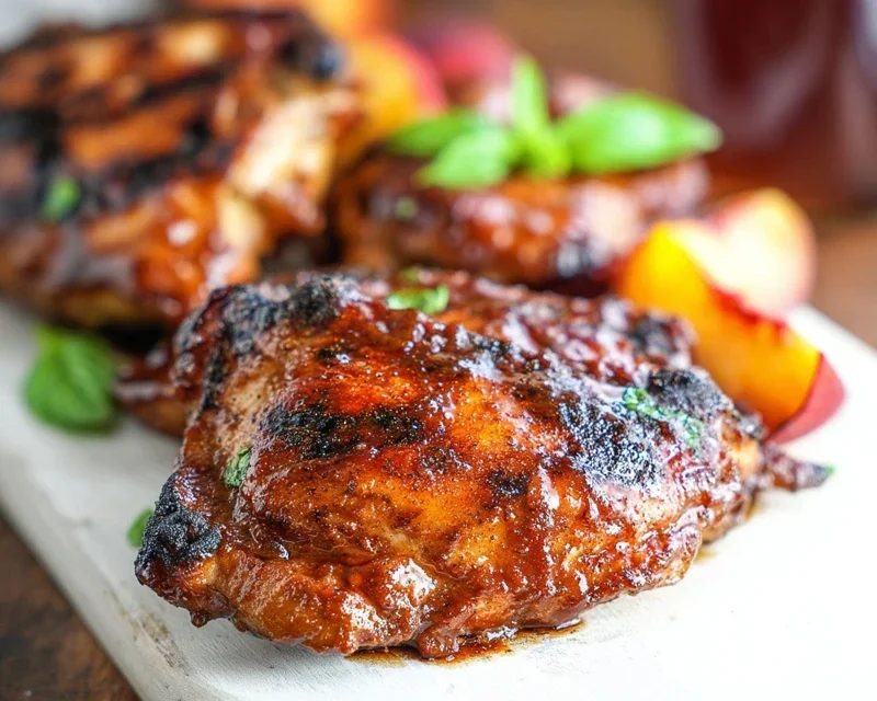 Sticky Bourbon Extract Extract Chicken Skewers