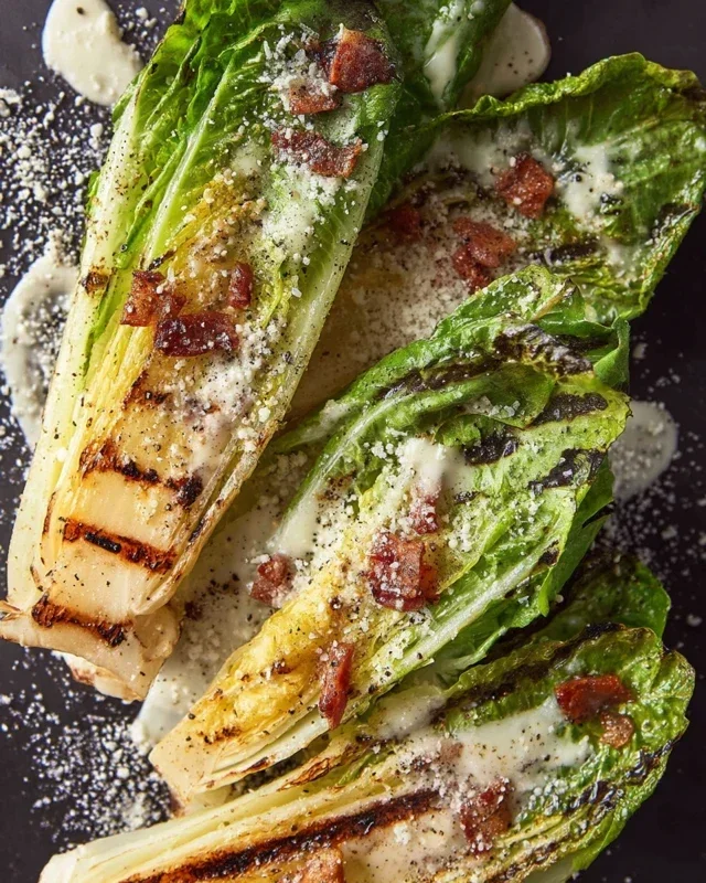 Grilled Romaine Caesar Salad Recipe