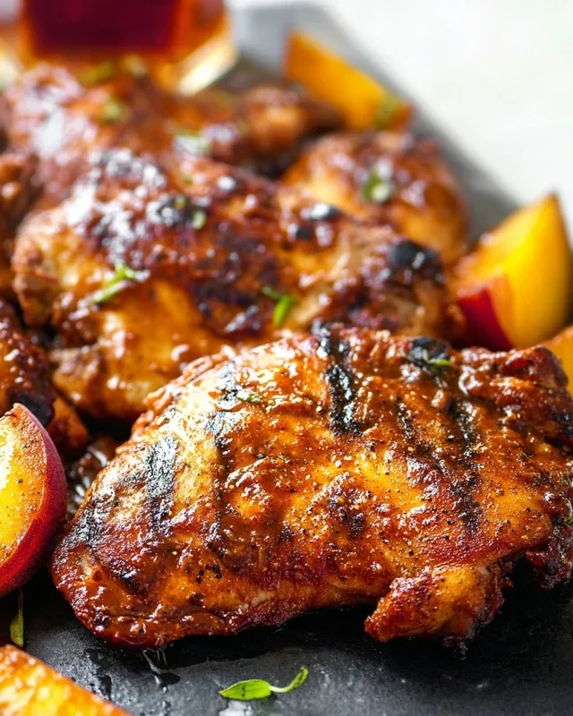 Sticky Bourbon Extract Extract Chicken Skewers