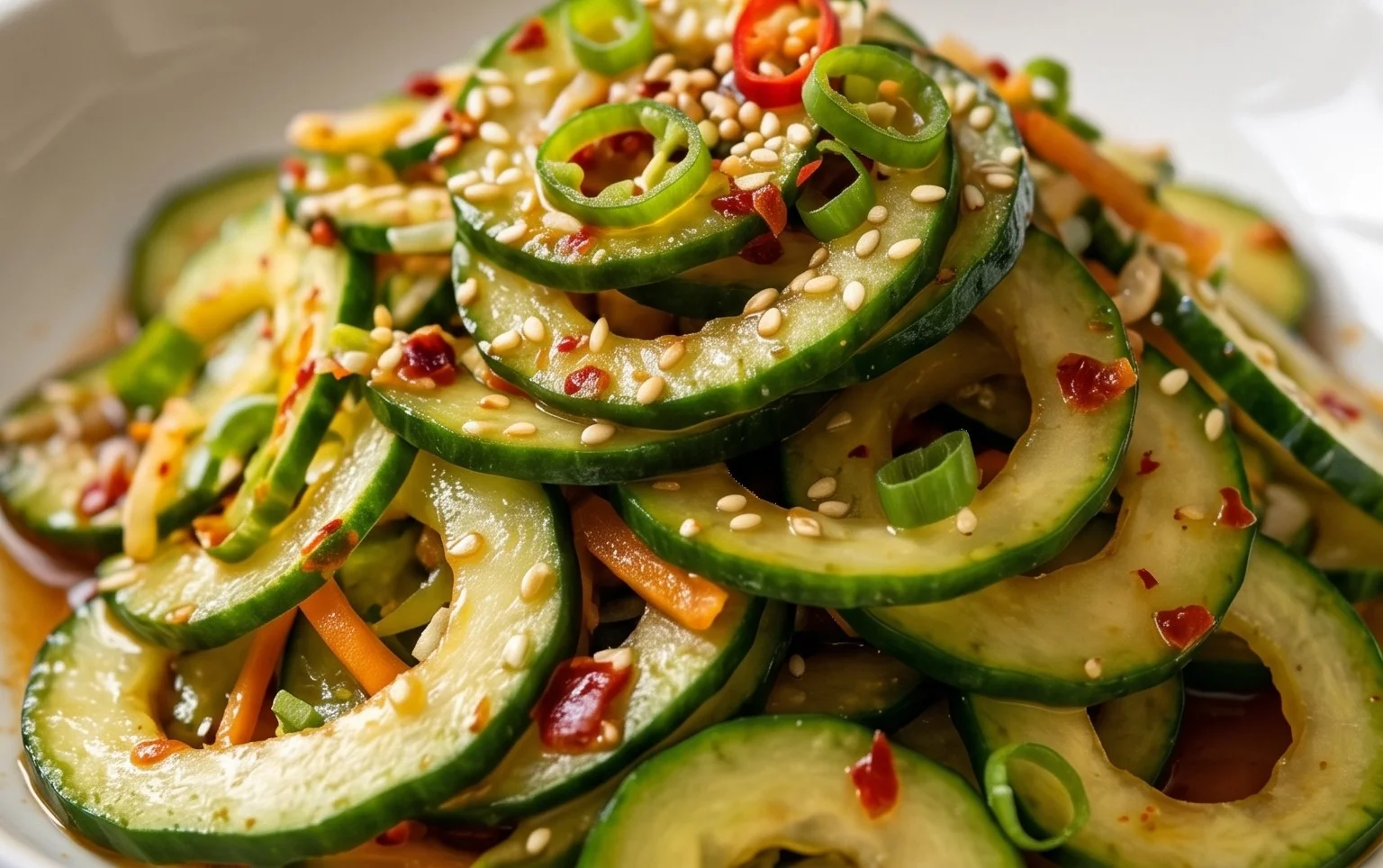 Spiral Cucumber Salad: Korean-Inspired Recipe