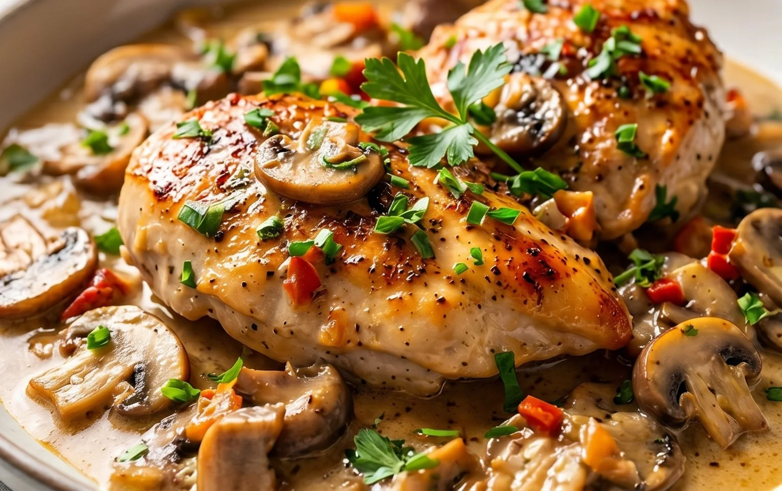 Creamy Mushroom Chicken Recipe