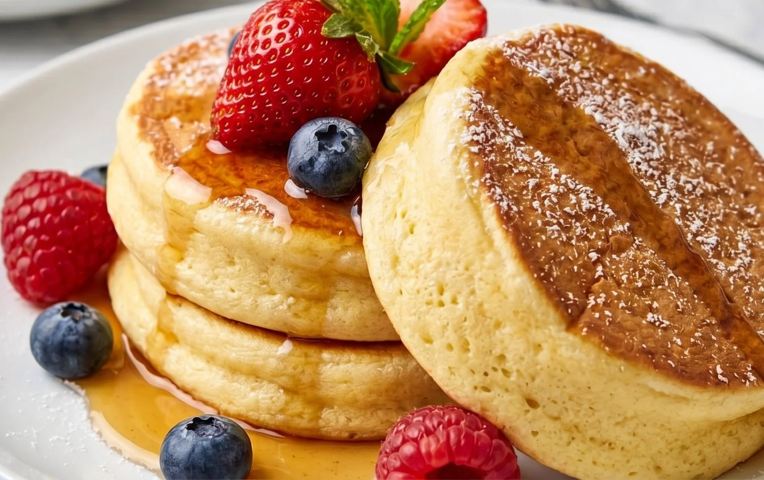 Fluffy Japanese Soufflé Pancakes