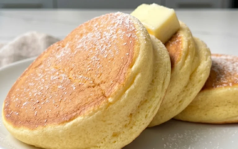 Fluffy Japanese Soufflé Pancakes