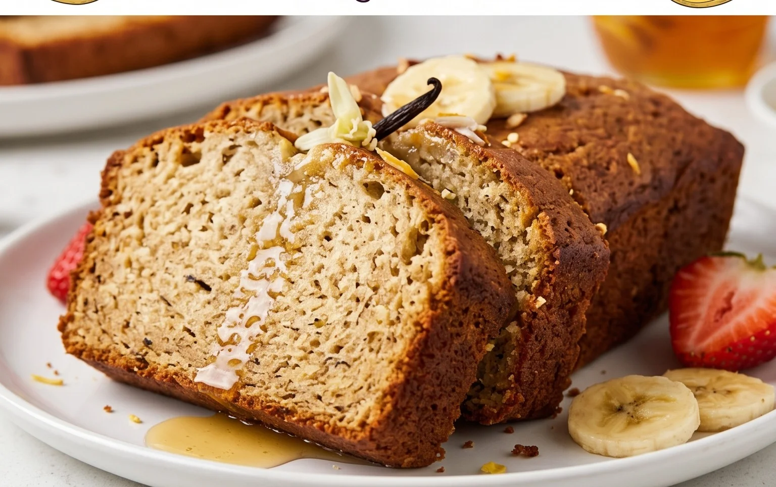 The BEST Honey Vanilla Banana Bread ~ Soft & Fluffy, Easy Recipe