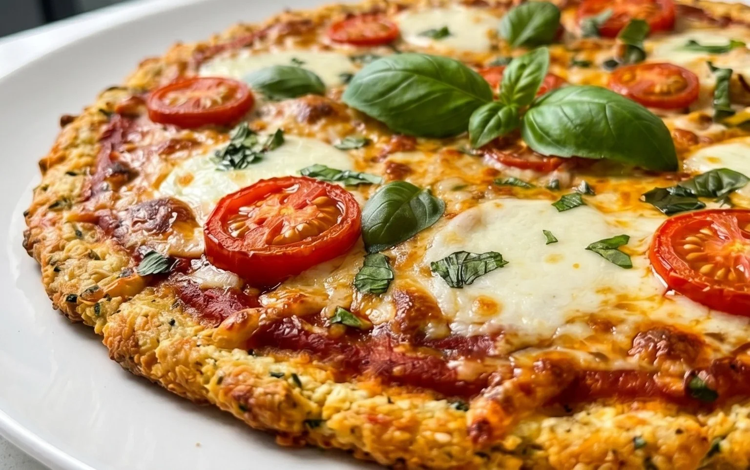 Chicken Crust Pizza (Low Carb + High Protein