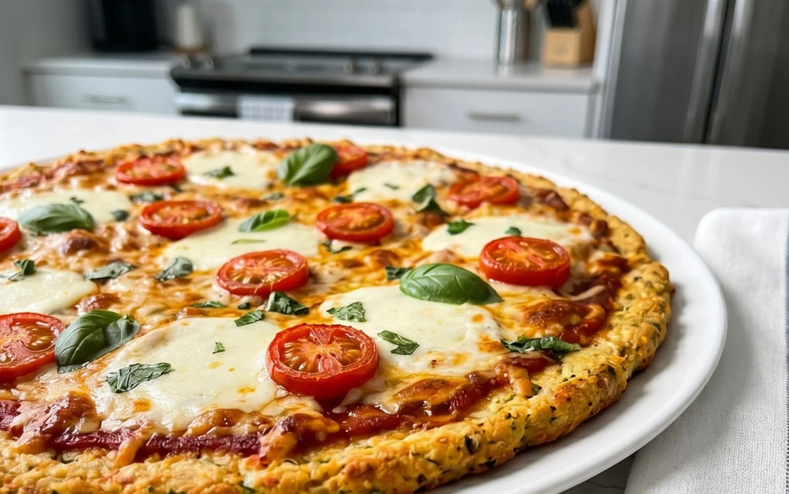 Chicken Crust Pizza (Low Carb + High Protein