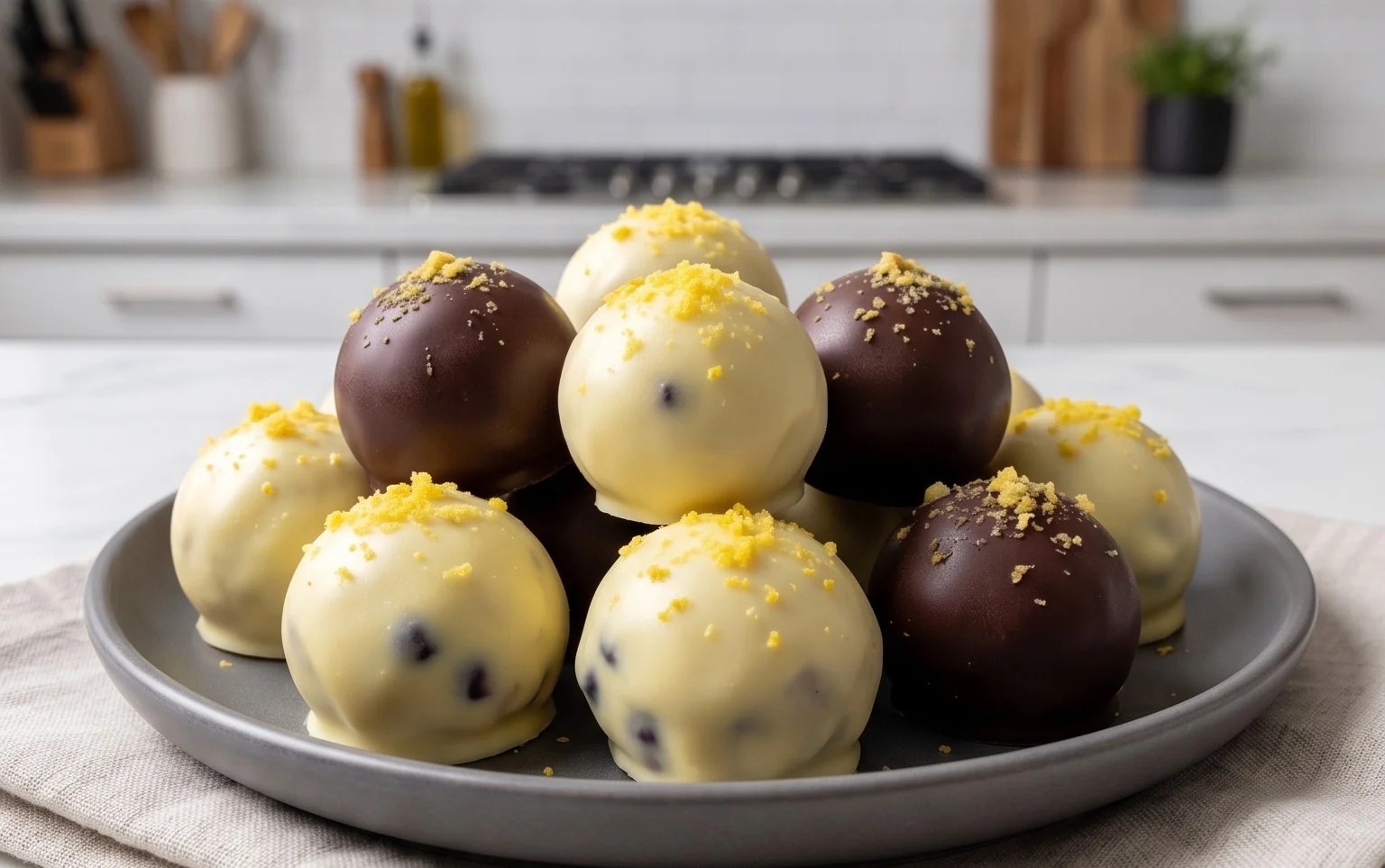 LEMON BLUEBERRY TRUFFLES 