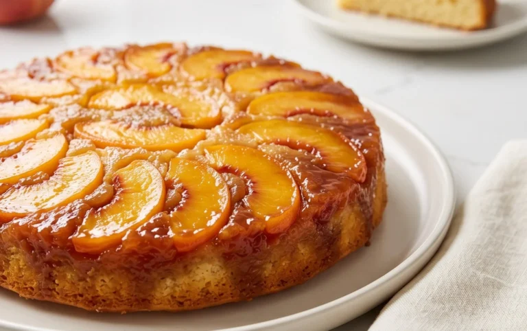 Peach Upside-Down Cake Recipe
