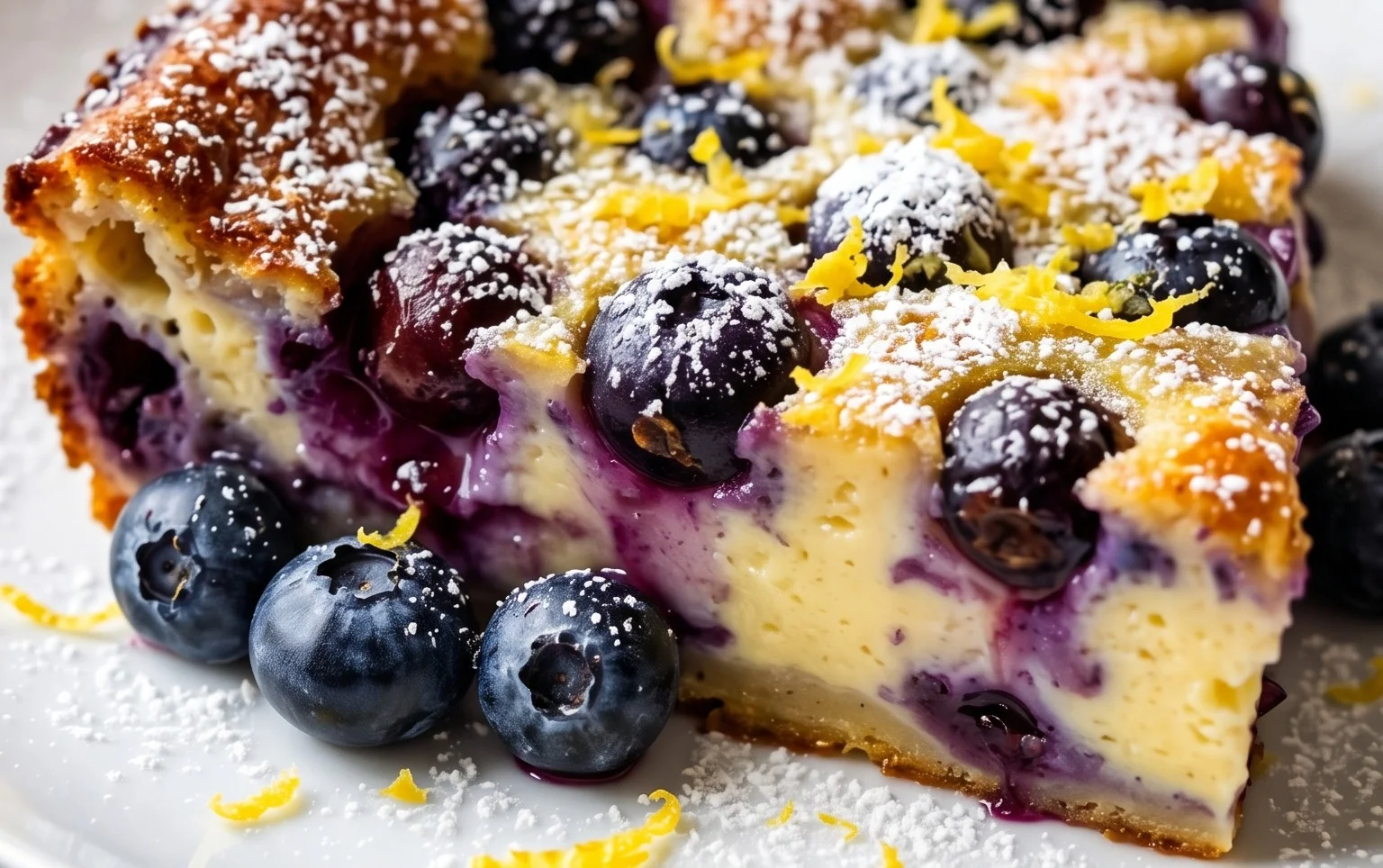 Lemon Blueberry Clafoutis