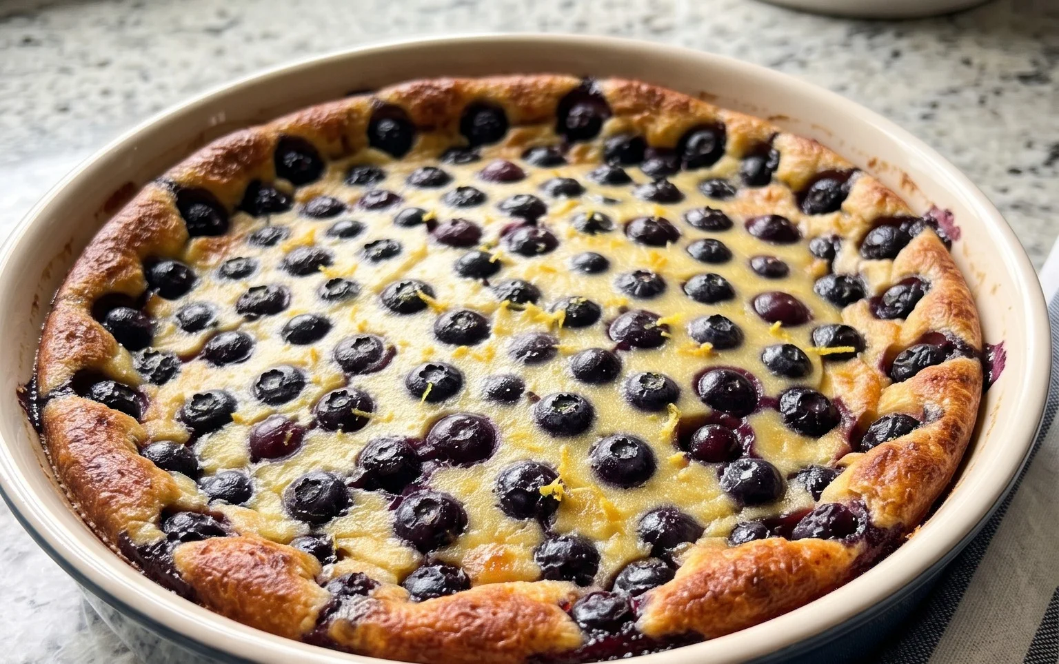 Lemon Blueberry Clafoutis