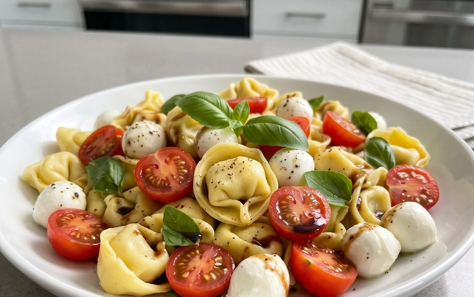 Tortellini Caprese Salad