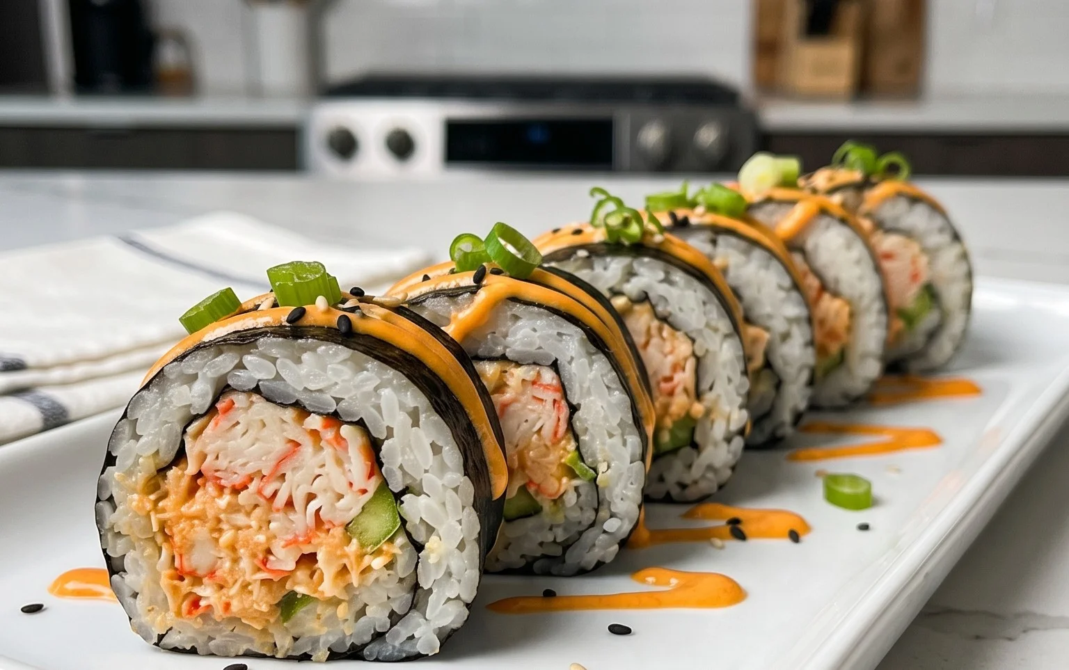 Kani Sushi (Spicy Crab Roll)