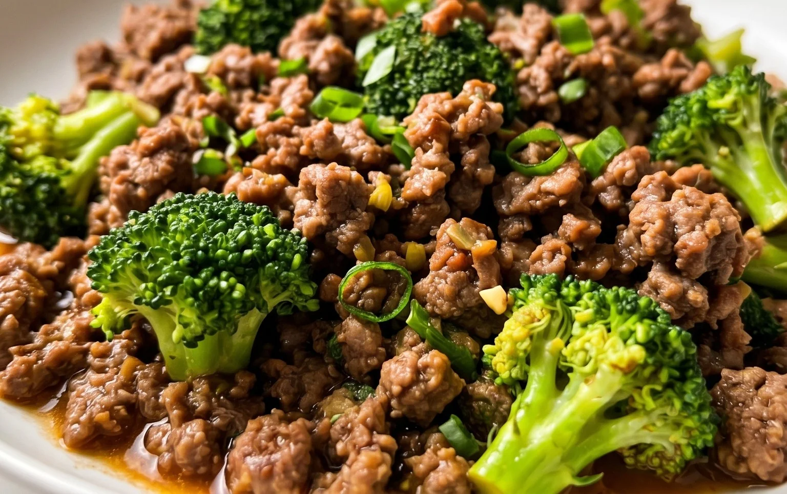 Ground Beef and Broccoli
