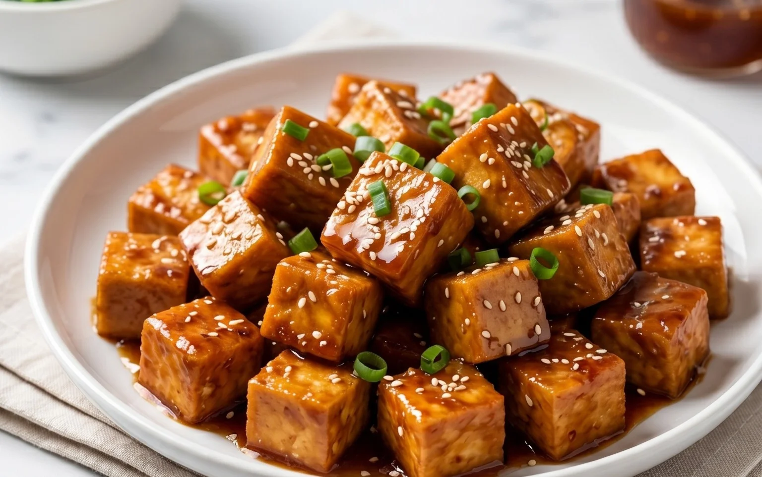 Honey Garlic Tofu