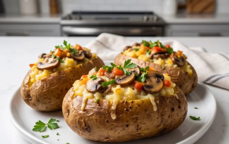 The Ultimate Stuffed Baked Potatoes with Mushrooms