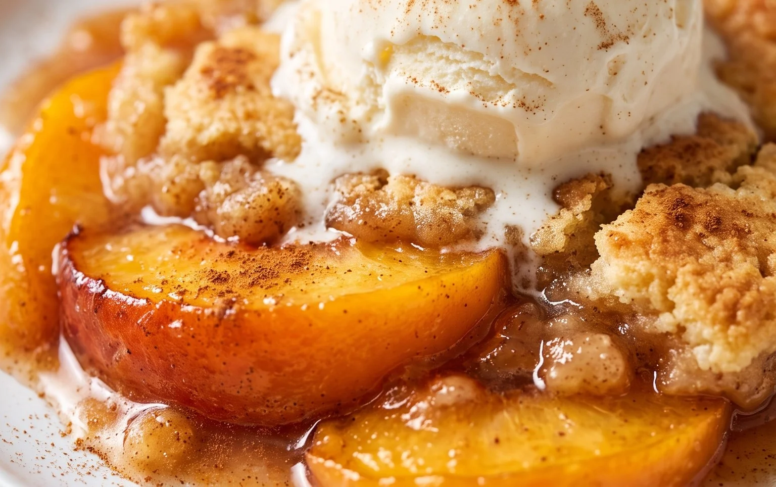 The Easiest Southern Peach Cobbler