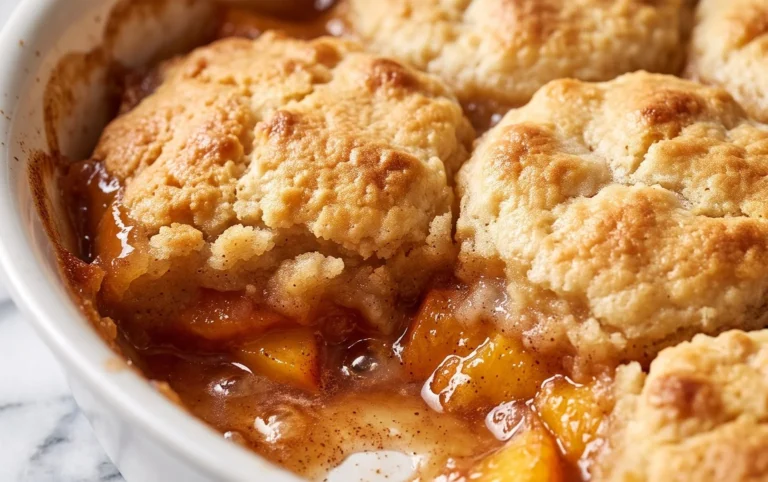 The Easiest Southern Peach Cobbler