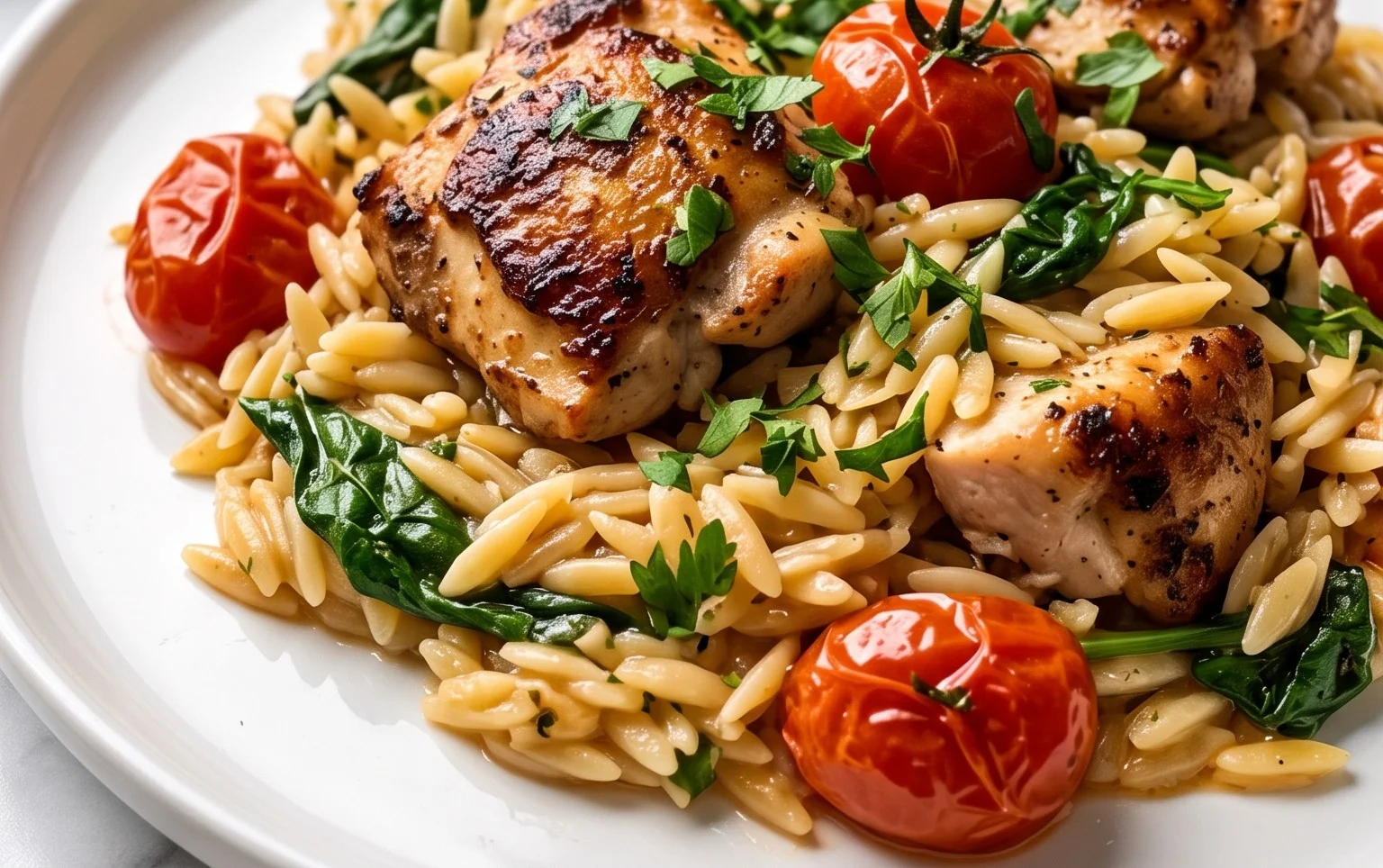 Chicken Orzo (30-Minutes, One-Pan)