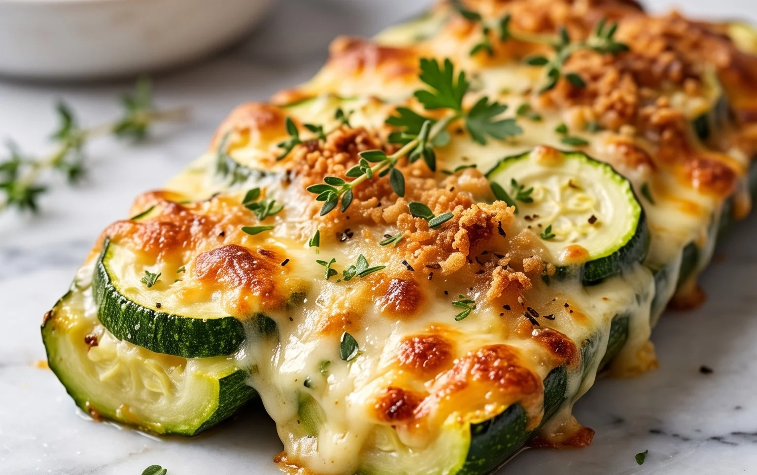 Baked Zucchini and Cheese