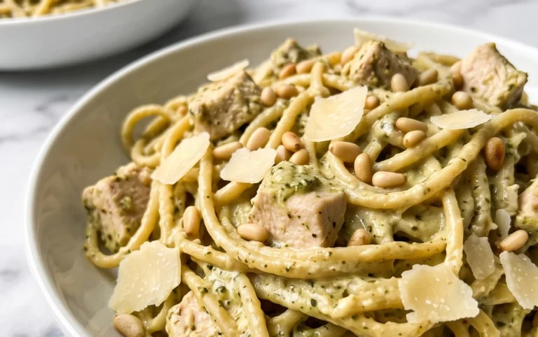 Creamy Chicken Pesto Pasta