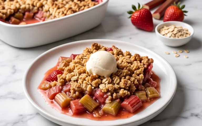 Easy Rhubarb Crisp