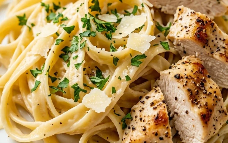 Low Calorie Chicken Alfredo