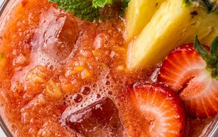 Pineapple Strawberry Agua Fresca