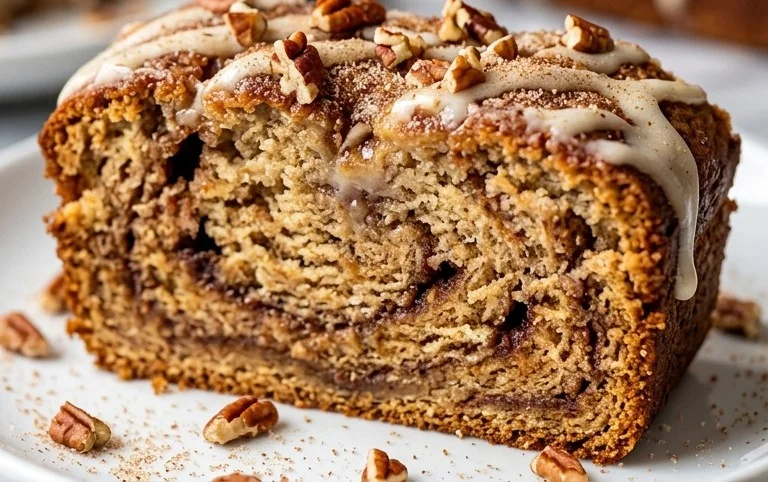 Cinnamon Roll Banana Bread
