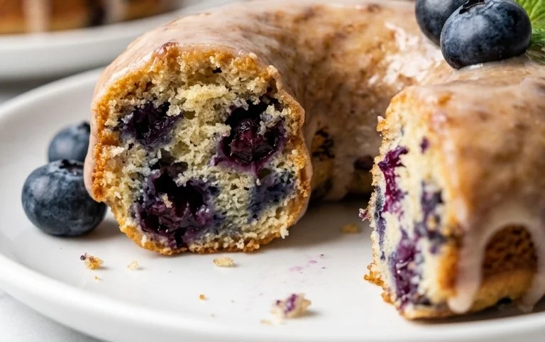 Blueberry Cake Donuts