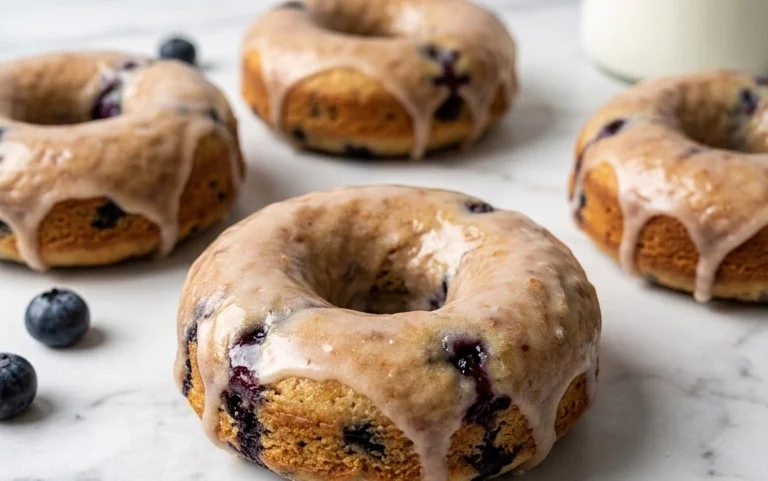 Blueberry Cake Donuts